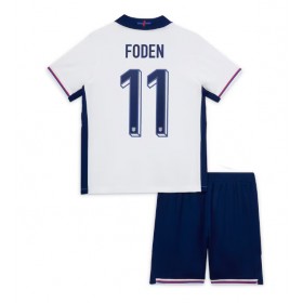 England Phil Foden #11 Hemmakläder Barn EM 2024 Kortärmad (+ Korta byxor)